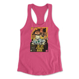 Cat Wars - The Vet Strikes Again Womens Racerback Tank in Hot Pink color