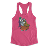 Iam Bearman Womens Racerback Tank in Hot Pink color