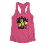 WASD Keyboard For Gamers Womens Racerback Tank in Hot Pink color