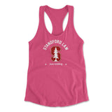 Stanford Law, Just Kidding Womens Racerback Tank in Hot Pink color