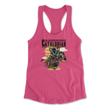 The Catalorian Womens Racerback Tank in Hot Pink color