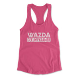 Wazda Deelwifkramer Womens Racerback Tank in Hot Pink color