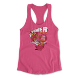 Power Loops Womens Racerback Tank in Hot Pink color