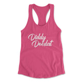 Diddy Doodat Womens Racerback Tank in Hot Pink color