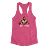 Cross Training Womens Racerback Tank in Hot Pink color
