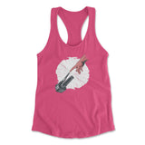 Creation Of Adam - Motorcycle Womens Racerback Tank in Hot Pink color