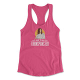 He's A Transponster Womens Racerback Tank
