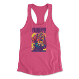 Invasion Of The Robots Womens Racerback Tank in Hot Pink color