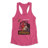 Cat Wars - Revenge Of The Dog Womens Racerback Tank in Hot Pink color