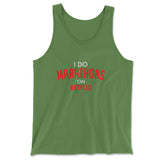I Do Marathons On Netflix Men/Unisex Tank in Leaf color