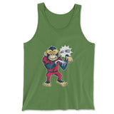 Dancing Monkey Jackson Men/Unisex Tank in Leaf color