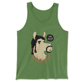 Kendrick Llama Men/Unisex Tank in Leaf color