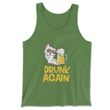 Drunk Again Men/Unisex Tank in Leaf color