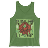 My Ginger Beard Is My Lucky Charm Men/Unisex Tank in Leaf color