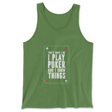 Play Poker Men/Unisex Tank in Leaf color