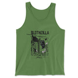 Slothzilla Men/Unisex Tank in Leaf color