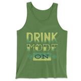 Drink Mode On Men/Unisex Tank in Leaf color