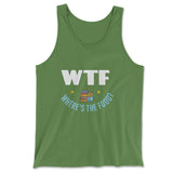 WTF - Where's The Food Men/Unisex Tank in Leaf color