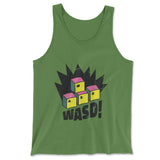 WASD Keyboard For Gamers Men/Unisex Tank in Leaf color