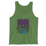 Poker Dogs Men/Unisex Tank in Leaf color