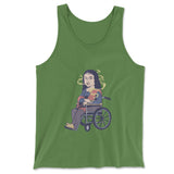 Monalisa Smoking Men/Unisex Tank in Leaf color