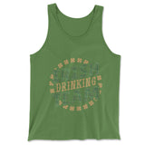 Irish Drinking Team Men/Unisex Tank in Leaf color