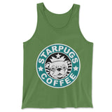 Starpugs Coffee Men/Unisex Tank in Leaf color