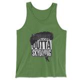 Straight Outta Skydiving Men/Unisex Tank in Leaf color