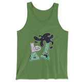 I Think You're Overreacting Men/Unisex Tank in Leaf color