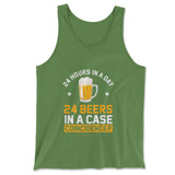 24 Hours In A Day, 24 Beers In A Case. Coincidence Men/Unisex Tank in Leaf color