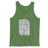 Debt Atlas Men/Unisex Tank in Leaf color