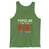 Popular On The Internet Men/Unisex Tank in Leaf color