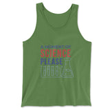 A Moment Of Science Please Men/Unisex Tank in Leaf color