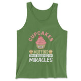 Cupcakes Are Muffins That Believed In Miracles Men/Unisex Tank in Leaf color