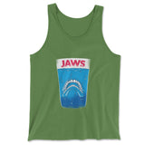 Jaws Teeth Men/Unisex Tank in Leaf color