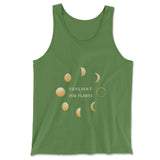 Night Moon Phases Men/Unisex Tank in Leaf color