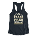How Many Ways To Write Error Free Programs Womens Racerback Tank in Midnight Navy color