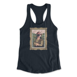Monalisa Helmet Womens Racerback Tank in Midnight Navy color