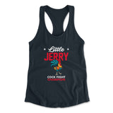 Little Jerry Womens Racerback Tank in Midnight Navy color