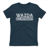 Wazda Deelwifkramer Womens T-Shirt in Midnight Navy color