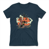 Baked Pumpkin Womens T-Shirt in Midnight Navy color