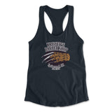 Krugers Barbershop Womens Racerback Tank in Midnight Navy color