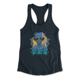 Alien Joint Womens Racerback Tank in Midnight Navy color