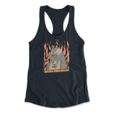Natural Born Chiller Womens Racerback Tank in Midnight Navy color