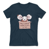 Willing To Undergo Scientific Research For Food Womens T-Shirt in Midnight Navy color