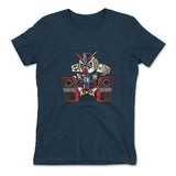 Sleepy Robot Womens T-Shirt in Midnight Navy color