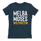 Melba Moses Wolfenstein Womens T-Shirt in Midnight Navy color