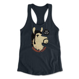 Kendrick Llama Womens Racerback Tank in Midnight Navy color