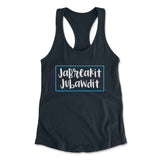 Jabreakit Jabawdit Womens Racerback Tank in Midnight Navy color