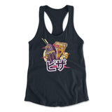 Pizza Kong Womens Racerback Tank in Midnight Navy color